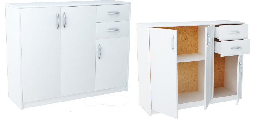 Komoda K021 Biały 85x110x35 cm Bestseller, 3838160