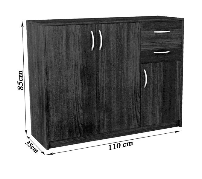 Komoda K021 Biały 85x110x35 cm Bestseller, 3838162