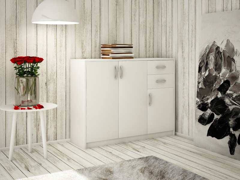 Komoda K021 Biały 85x110x35 cm Bestseller, 3838163