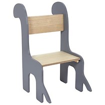 Krzesło dziecięce Dino szary/naturalny
