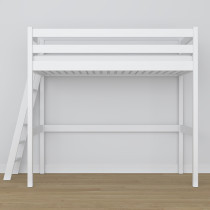 Drewniane łóżko na antresoli N02 80x180