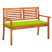 Inny kolor wybarwienia: vidaXL 2-os. ławka ogrodowa z poduszką, 120 cm, lity