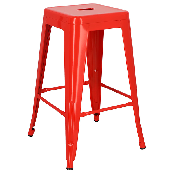 HOKER METALOWY Paris 66cm insp.Tolix HOKER czerwony, 393742