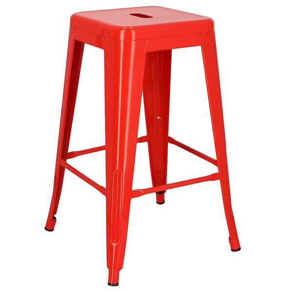 HOKER METALOWY Paris 66cm insp.Tolix HOKER czerwony, 393752