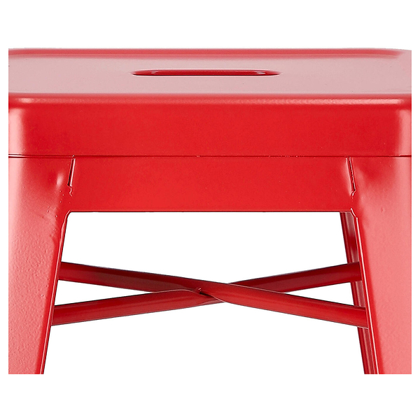 HOKER METALOWY Paris 66cm insp.Tolix HOKER czerwony, 393753