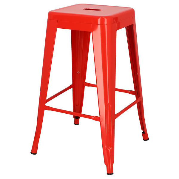 HOKER METALOWY Paris 66cm insp.Tolix HOKER czerwony, 393754