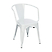 Inny kolor wybarwienia: Krzesło Paris Arms białe inspirowane Tolix