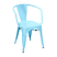 Inny kolor wybarwienia: Krzesło Paris Arms niebieskie inspirowane Tolix