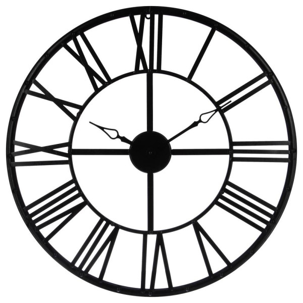 Zegar Vintage okrągły czarny, 395176