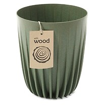 Donica Stripped ECO wood zielona 30xh36 cm
