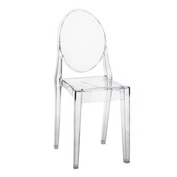 Krzesło Viki inspirowane Victoria Ghost transparent tworzywo, 398024