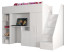 Inny kolor wybarwienia: Łóżko piętrowe Antresola PARTY 14 biały + biały + biały