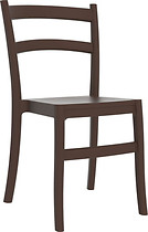 Krzesło Fiesta brązowy jasny z tworzywa