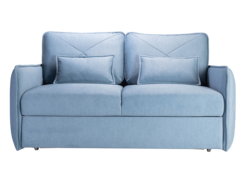 sofa dwuosobowa Severo rozkładana z pojemnikiem niebieska, 401195