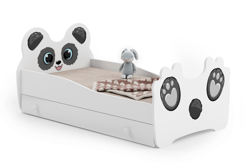 Łóżko pojedyncze Panda 140x70 z szufladą, 401642