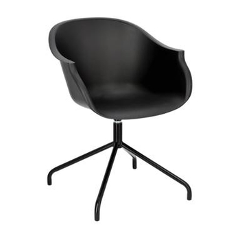 Krzesło Roundy Black obrotowe, 401819