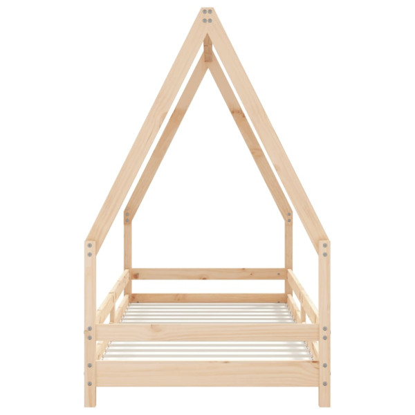 łóżko dla dzieci Brąz 205.5 x 85.5 x 139.5 cm Lite drewno sosnowe vidaXL, 4052750
