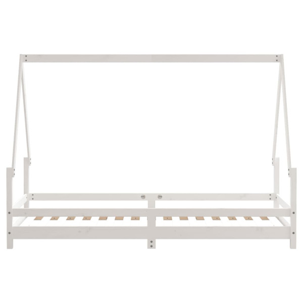 łóżko dla dzieci Biały 205.5 x 85.5 x 139.5 cm Lite drewno sosnowe vidaXL, 4052825