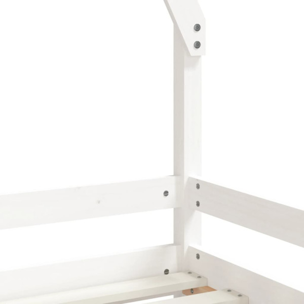 łóżko dla dzieci Biały 205.5 x 85.5 x 139.5 cm Lite drewno sosnowe vidaXL, 4052827