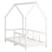 łóżko dla dzieci Biały 145.5 x 75.5 x 137 cm Lite drewno sosnowe vidaXL, 4053077