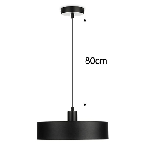 Lampa wisząca BerlinStil 20 cm czarna, 409703