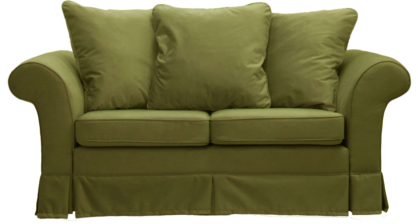 ESTELLA 120 - oliwkowa sofa dwuosobowa rozkładana, 412918