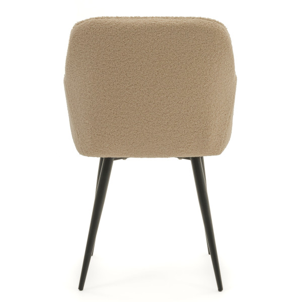 Krzesło tapicerowane LAGO boucle teddy beżowy, 4145632