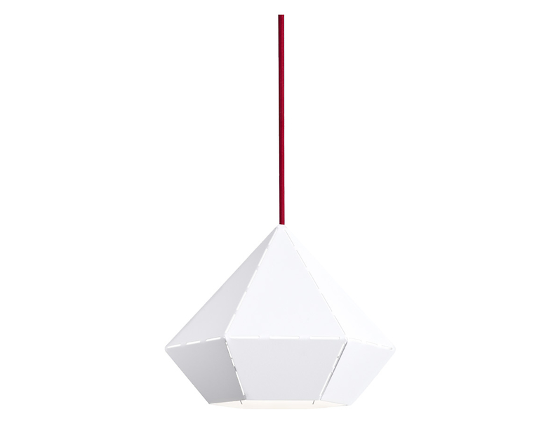 lampa wisząca Diamond White-Red, 41559