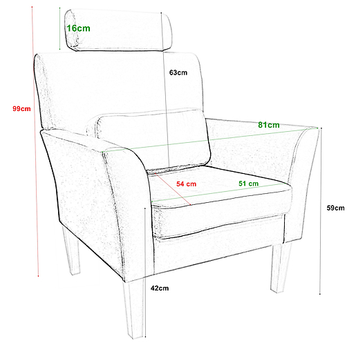 Fotel DENVER nogi buk MG58, 415913