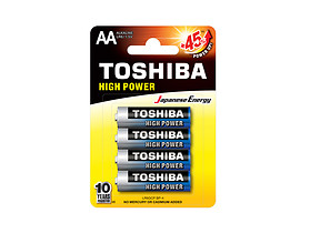 baterie alkaiczne 4 szt. high power 1,5V AA/LR06 Toshiba