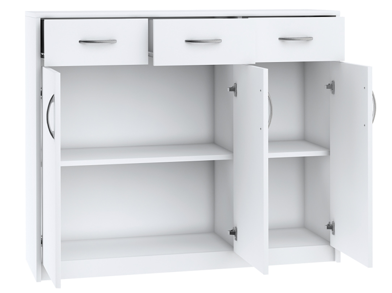 Komoda K023 Biały 85x110x35 cm Bestseller, 4189982