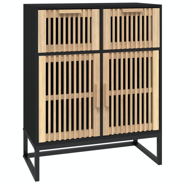 Komoda Czarny 60 x 30 x 75 cm Materiał drewnopochodny vidaXL, 4229343