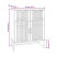 Komoda Czarny 60 x 30 x 75 cm Materiał drewnopochodny vidaXL, 4229347