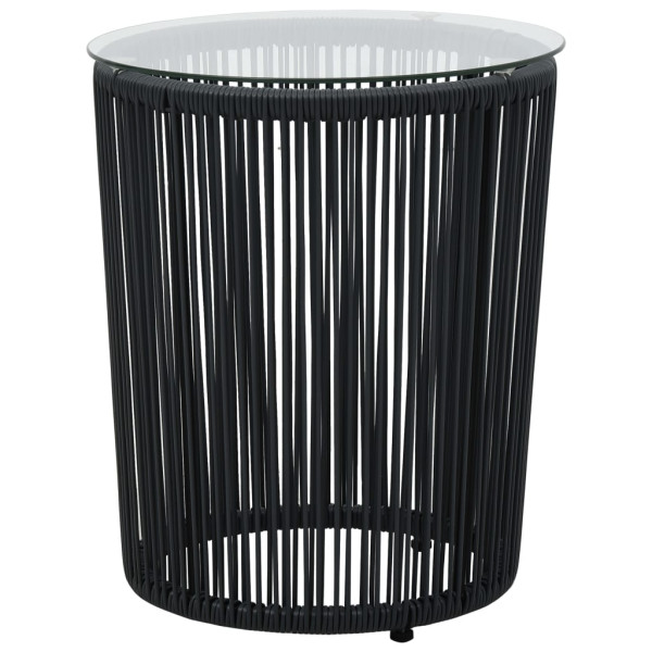 Zestaw mebli ogrodowych Czarny 40 x 40 x 48 cm Polietylen vidaXL, 4238484