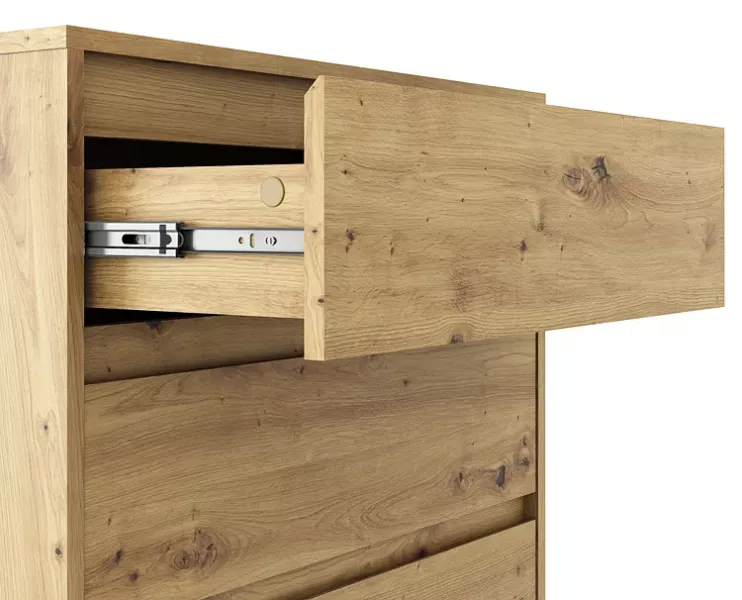 Nowoczesna komoda z szafką i szufladami dąb artisan - Xyero, 4247668
