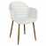 Inny kolor wybarwienia: Krzesło Becker białe/naturalne z tworzywa