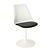 Produkt: Krzesło Tulip Basic białe/czarna poduszka