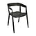 Inny kolor wybarwienia: Krzesło Bow czarne z tworzywa
