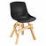 Inny kolor wybarwienia: Krzesło Rail czarne/ dębowe drewniane