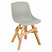 Inny kolor wybarwienia: Krzesło Rail szare/ dębowe drewniane