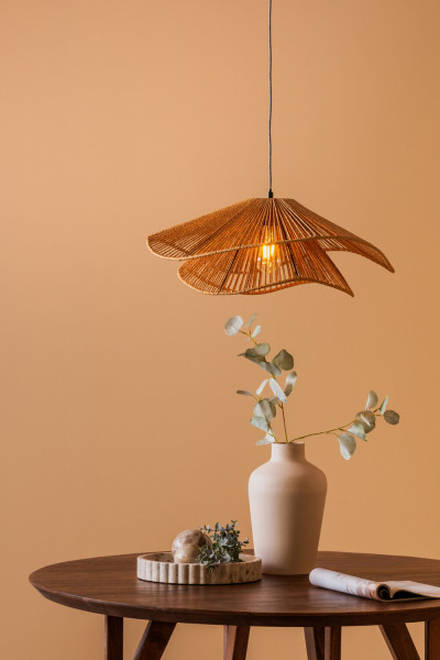 Lampa do jadalni nad stół SOMBRERA, klosz z plecionki, Ø 60 cm, 4292985