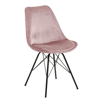 Krzesło Eris VIC różowe tapicerowane, 434776