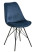 Inny kolor wybarwienia: Krzesło Eris VIC niebieskie tapicerowane
