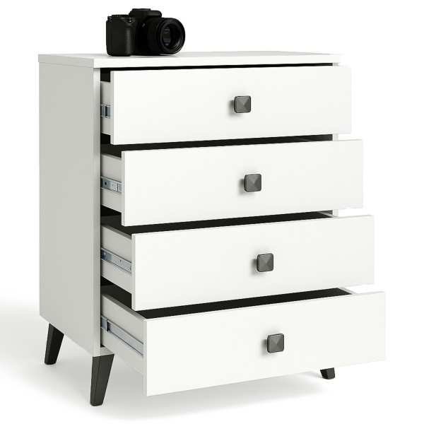 Komoda MOBI AKORD Biała 37x60x73 cm, 4358596