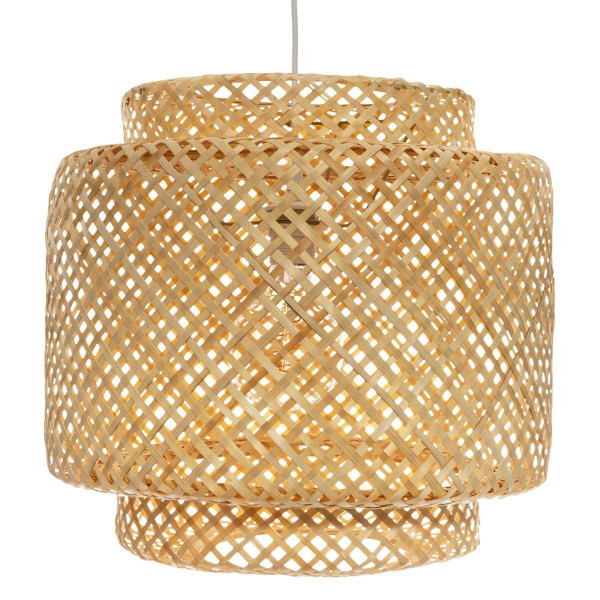 Lampa wisząca LIBY z ażurowym kloszem z bambusa, Ø 40 cm, 436314