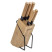 Produkt: Zestaw noży kuchennych na stojaku z bambusa, 5 noży