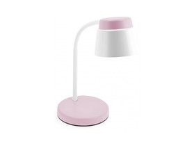 lampka biurkowa LED 6W/350LM/4000K biało-różowa/tworzywo sztuczne Helin