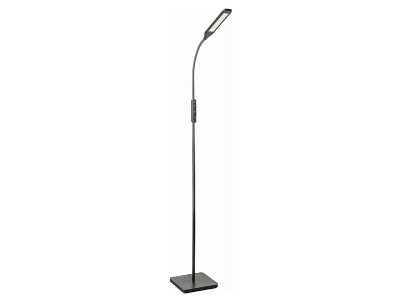 lampa podłogowa LED/8W/450LM czarna metal/tworzywo sztuczne Vasalia, 436774