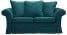 Inny kolor wybarwienia: ESTELLA 120 - turkusowa sofa dwuosobowa rozkładana