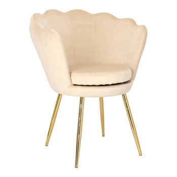 Krzesło muszelka Florencja VIC beżowa, 445239